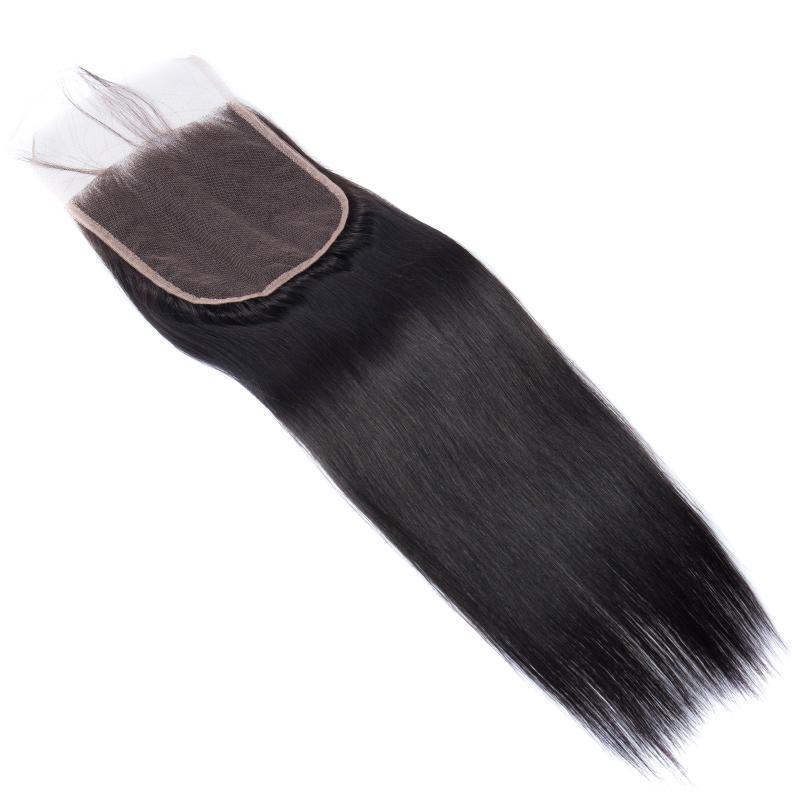 Modern Show Indian Hair Straight 5x5 Lace Closure Free Part With Baby Hair Remy Human Hair Closure 5x5 inch lace base