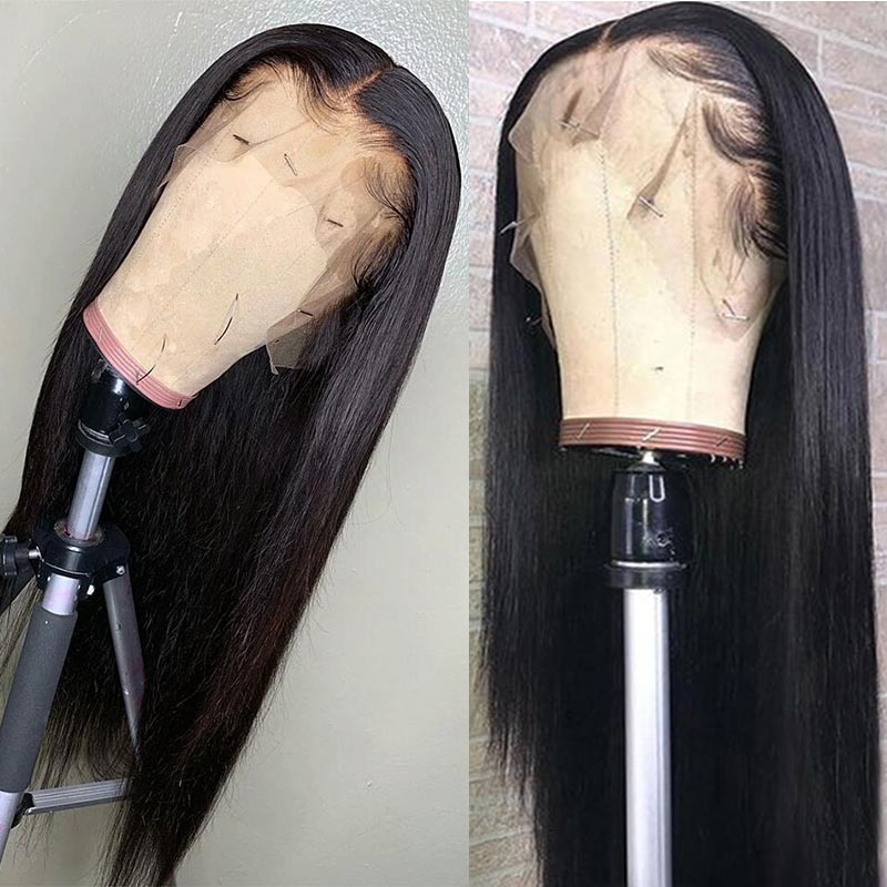 Modern Show Buy 1 Get 1 Free (2 Wigs) | 13x4 Transparent Lace Front Wigs 150 Density Real Remy Human Hair Wigs Pre Plucked With Baby Hair