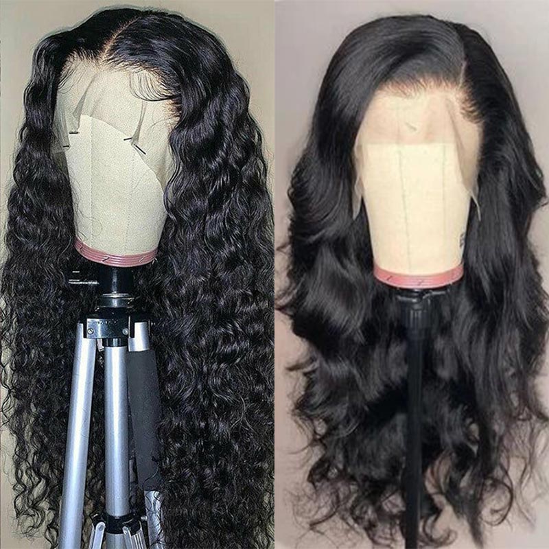 Modern Show Buy 1 Get 1 Free (2 Wigs) | 13x4 Transparent Lace Front Wigs 150 Density Real Remy Human Hair Wigs Pre Plucked With Baby Hair