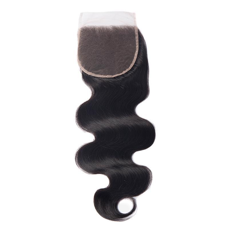 Modern Show 5x5 Lace Closure Malaysian Body Wave Remy Human Hair Closure Free Part With Baby Hair free part lace closure