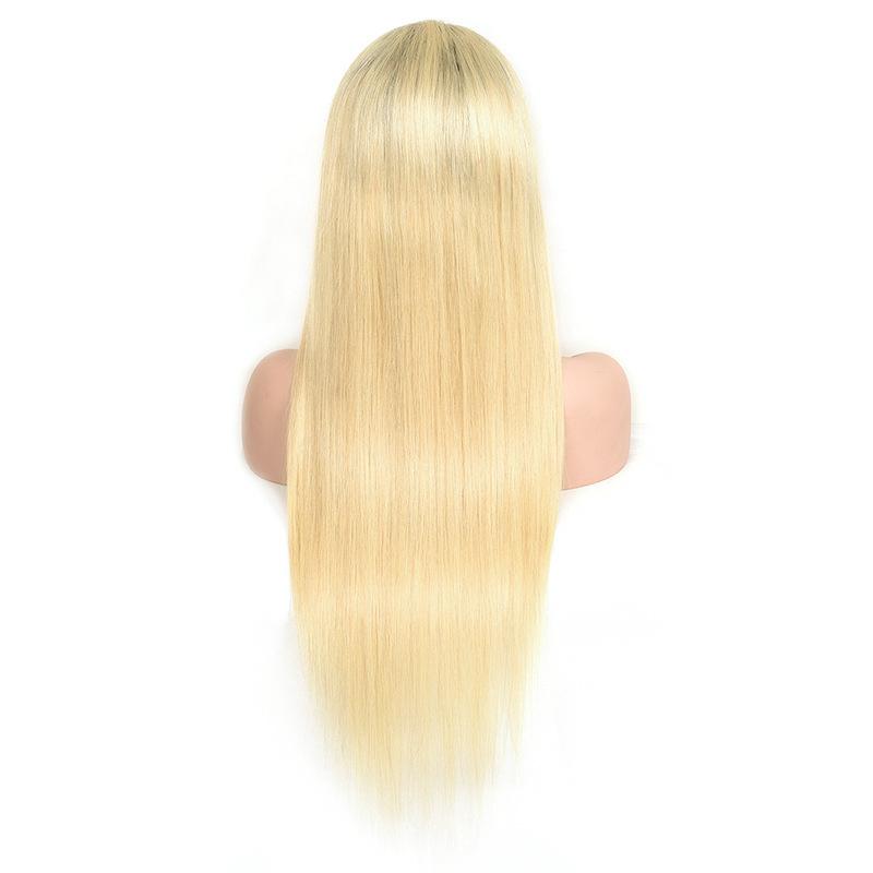 Modern Show 1b/613 Blonde Ombre Color Hair Wig Brazilian Straight Human Hair Wigs Pre Plucked Lace Front Wig For Women