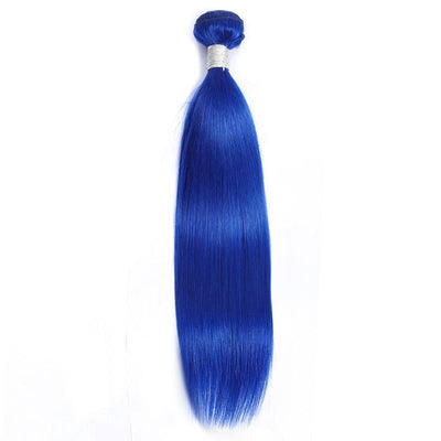 Modern Show Straight Colored Hair Bundles 1pcs Brazilian Remy Human Hair Weave Blue/Neon Green/Red/Burgundy/Purple/Pink Color Hair Weft