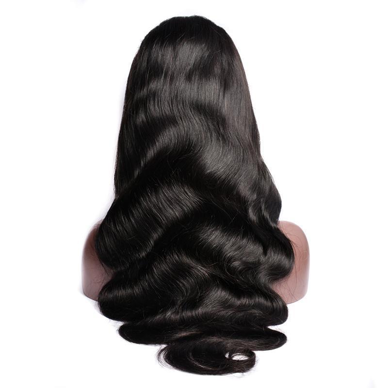 Modern Show Hair 150 Density Affordable Lace Front Wigs Indian Body Wave Remy Human Hair 13x6 Transparent Lace Wigs For Women-back show