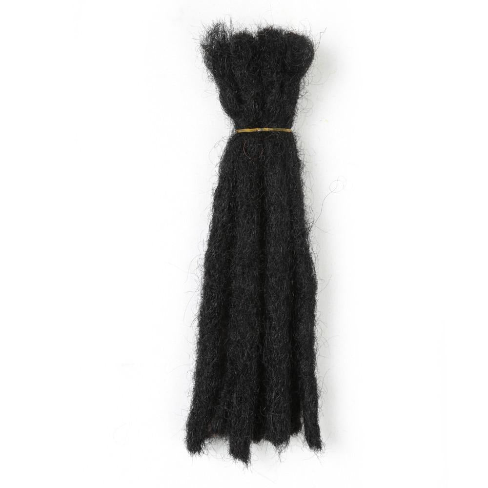 Modern Show Crochet Hair Extensions Handmade Dreadlock Braiding Dreadlocks 100% Human Hair Faux Locs 8-20 Inch 10 Strands One Bag