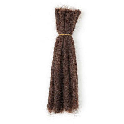 Modern Show Crochet Hair Extensions Handmade Dreadlock Braiding Dreadlocks 100% Human Hair Faux Locs 8-20 Inch 10 Strands One Bag