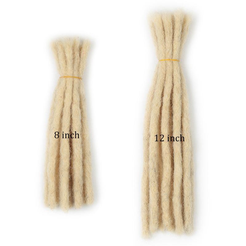 Modern Show Crochet Hair Extensions Handmade Dreadlock Braiding Dreadlocks 100% Human Hair Faux Locs 8-20 Inch 10 Strands One Bag