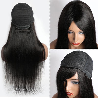 Modern Show Mink Brazilian Straight Remy Human Hair Wig Glueless Full Machine Made Wig
