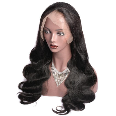 Modern Show Hair 150 Density Affordable Lace Front Wigs Indian Body Wave Remy Human Hair 13x6 Transparent Lace Wigs For Women-left front