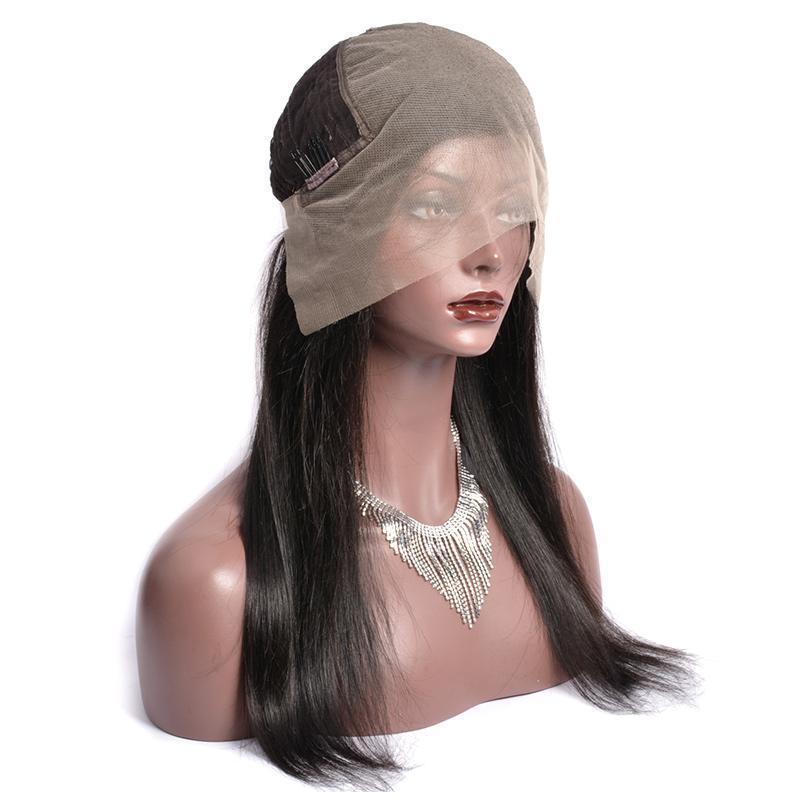 Modern Show Hair 150 Density Transparent Lace Wigs Indian Straight Remy Human Hair 13x6 Lace Front Wigs With Baby Hair-front cap