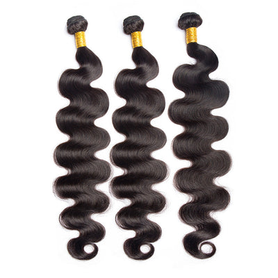 Modern Show Long Black Body Wave Remy Human Hair Weave 3 Bundles 28-40 Inch
