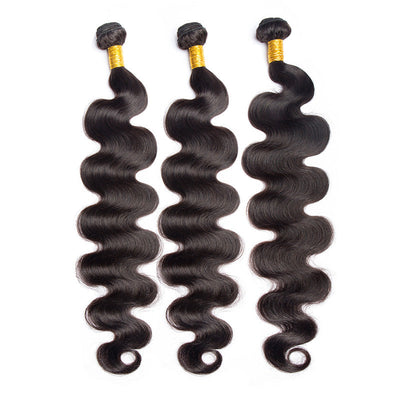 Modern Show Long Black Body Wave Remy Human Hair Weave 3 Bundles 28-40 Inch
