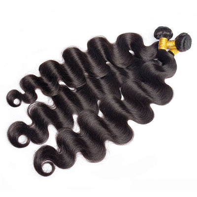 Modern Show Long Black Body Wave Remy Human Hair Weave 3 Bundles 28-40 Inch