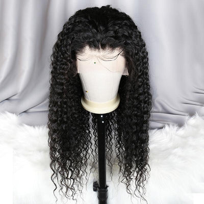 Modern Show Hair 150 Density Peruvian Remy Human Hair Curly Wigs 13x6 Transparent Lace Front Wigs With Baby Hair-front 