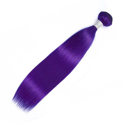 Modern Show Straight Colored Hair Bundles 1pcs Brazilian Remy Human Hair Weave Blue/Neon Green/Red/Burgundy/Purple/Pink Color Hair Weft