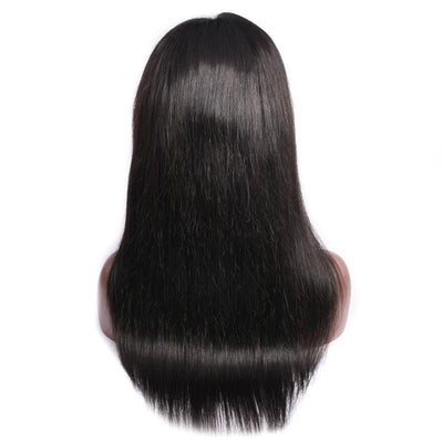Modern Show Hair 150 Density Transparent Lace Wigs Indian Straight Remy Human Hair 13x6 Lace Front Wigs With Baby Hair-back