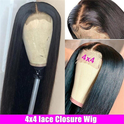 Modern Show 150 Density Real Human Hair Wigs Pre Plucked Transparent Lace Wigs With Baby Hair