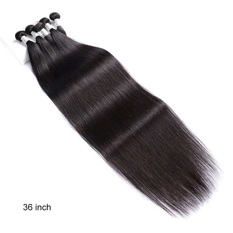Virgin Remy Brazilian 36-28 inches Long Straight 3 Bundles Deals 100% Brazilian Virgin Human  main image 2