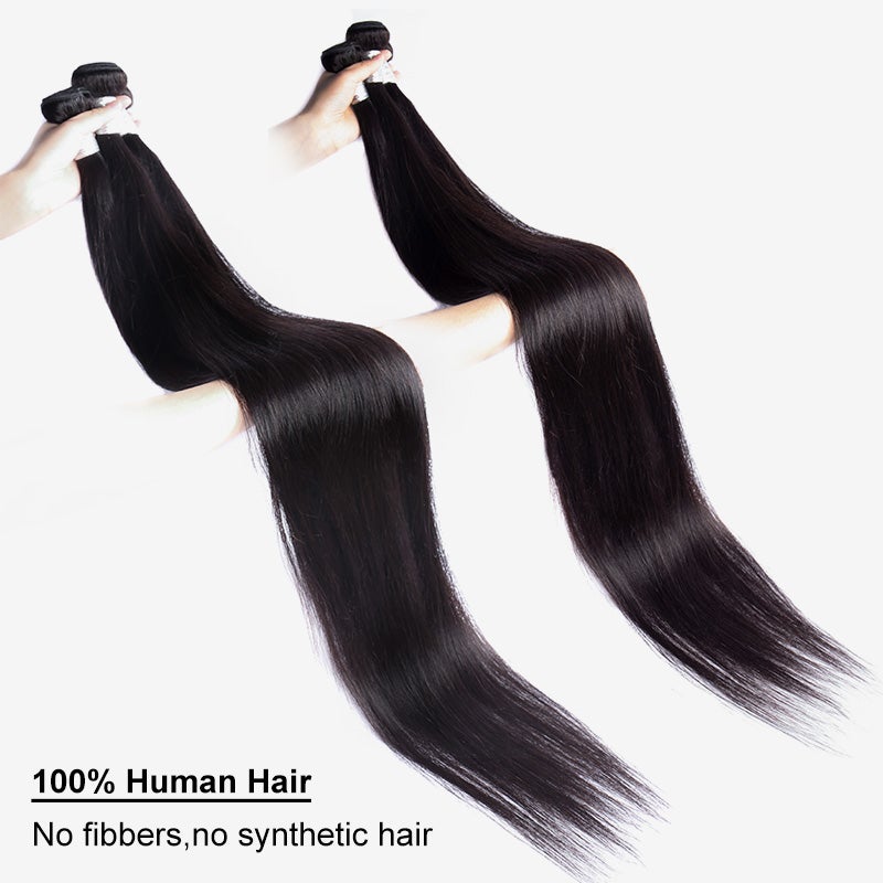 Virgin Remy Brazilian 36-28 inches Long Straight 3 Bundles Deals 100% Brazilian Virgin Human  main image 4
