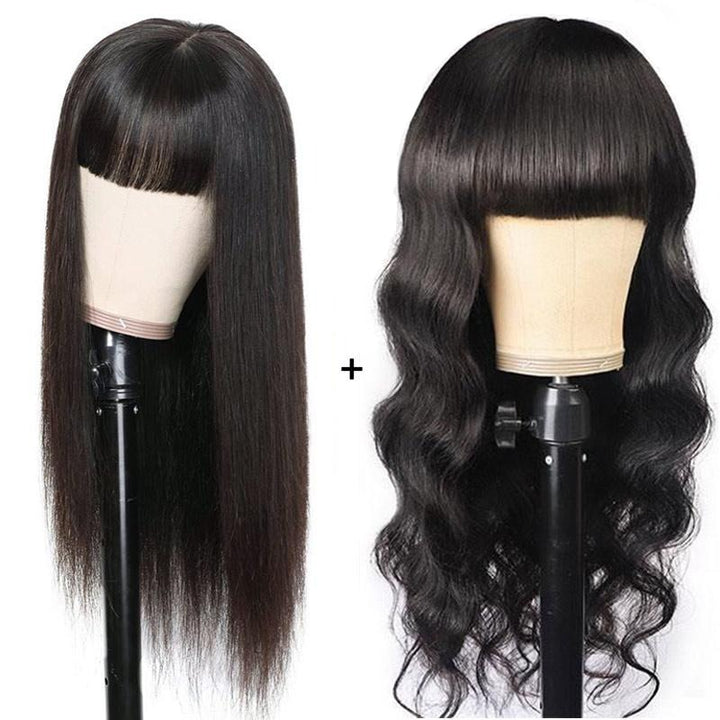Human hair wig & free extra! ? ms-remy-human-hair-wigs-with-  main image 2