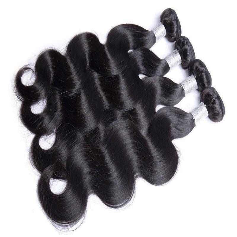 4 Bundles With HD Frontal Unprocessed Indian Virgin Human Hair