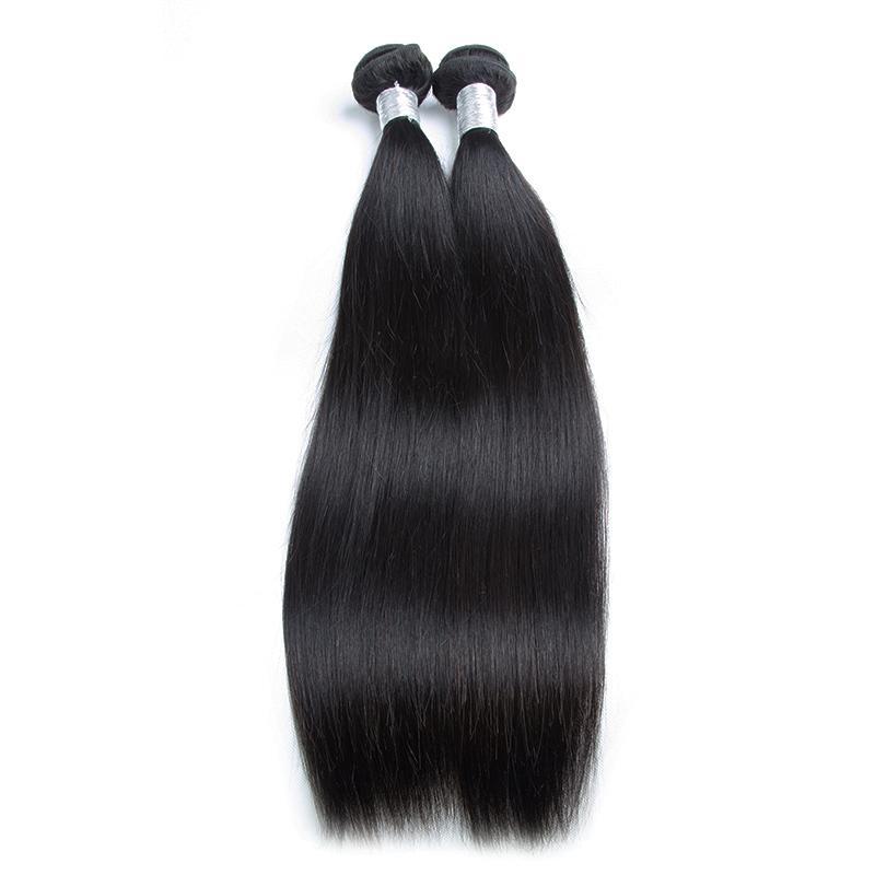 Modern Show Unprocessed Natural Indian Remy Straight Human Hair Weave 1 Bundle Deal-2 PCS