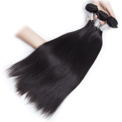 Modern Show Hair 10A Bone Straight Raw Indian Virgin Remy Human Hair 3 Bundles Deal For good sales-3 pcs
