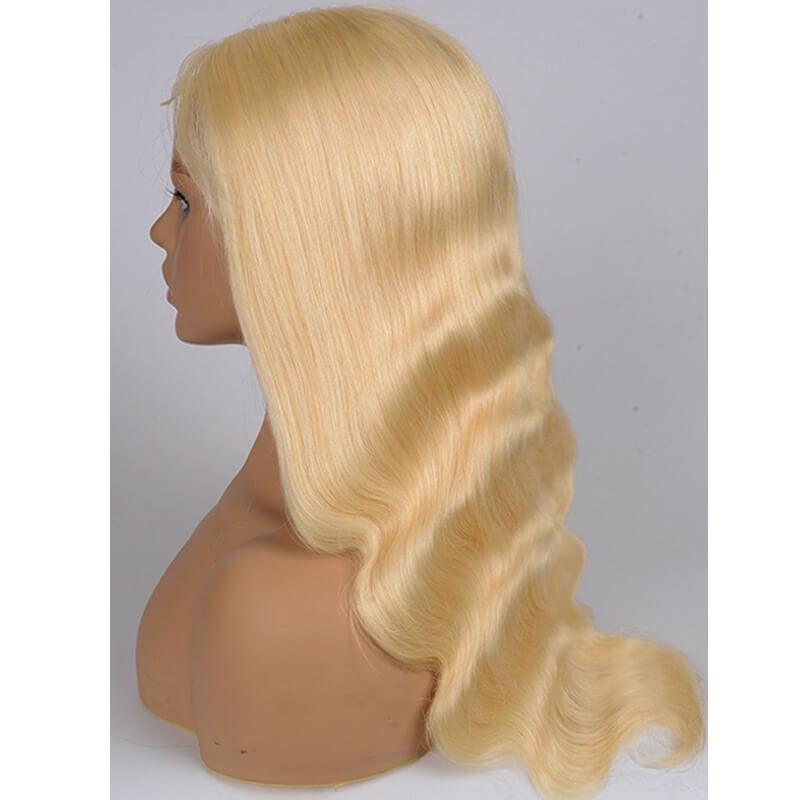 Modern Show Glueless 613 Blonde Wig Body Wave Human Hair 4X4 Lace Closure Wigs For Women