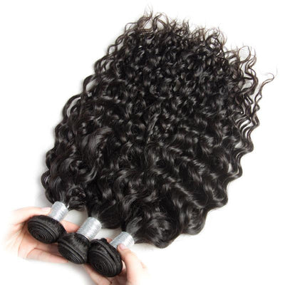 Modern Show Hair 3 Bundles Malaysian Water Wave Virgin Remy Wet And Wavy Human Hair Extensions-3 bundles human hair weave