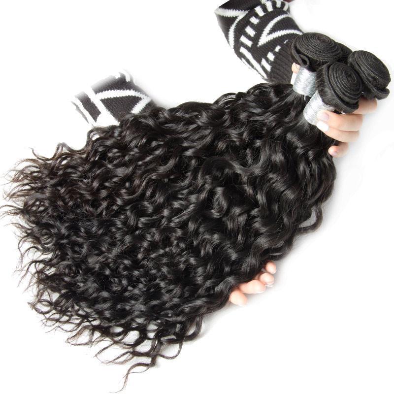Modern Show Hair 10A Peruvian Virgin Remy Hair 3 Bundles Natural Water Wave Hair Extensions For Sales-3 bundles