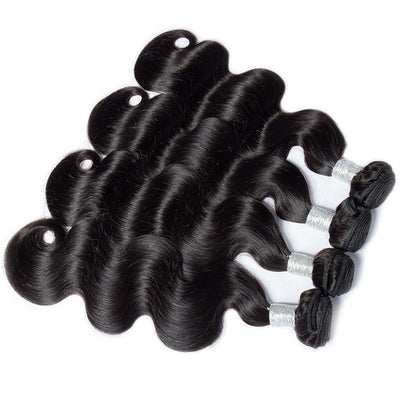 Modern Show 10A Great Quality Unprocessed Virgin Peruvian Body Wave Human Hair Extensions 4 Bundles-wavy hair