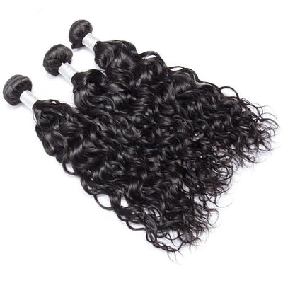 Modern Show Hair 10A Peruvian Virgin Remy Hair 3 Bundles Natural Water Wave Hair Extensions For Sales-3 pcs