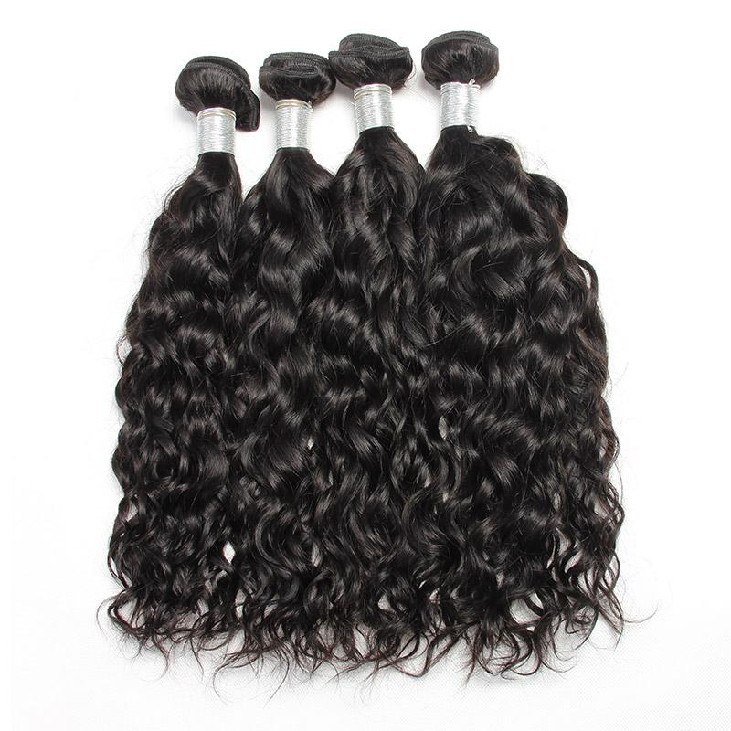 Peruvian Water Wave Human Hair 4 Bundles