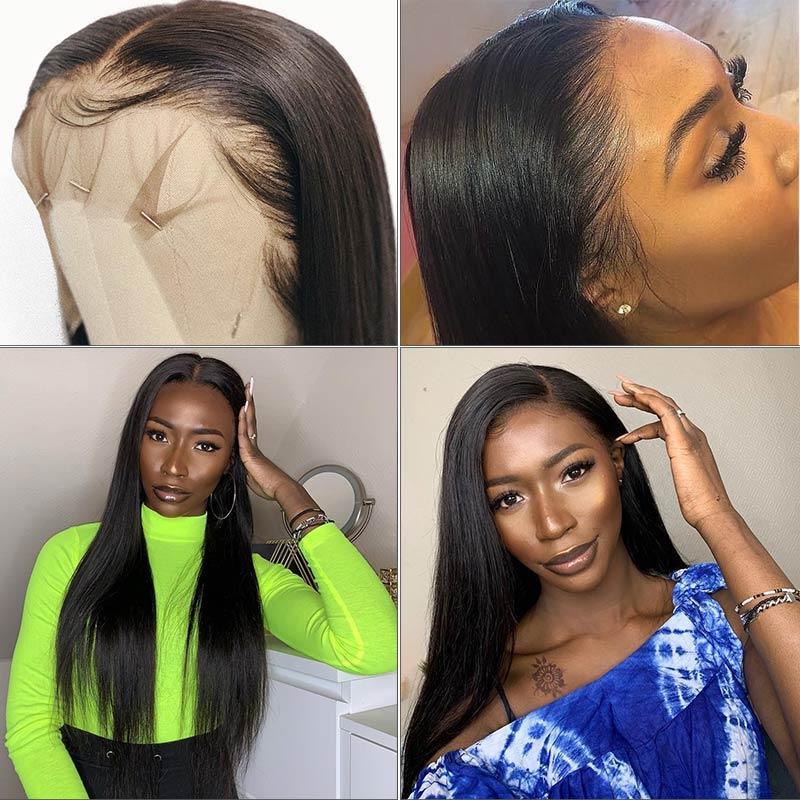 Flash Sale-Direct $100 Off | Modern Show Pre Plucked 13x4 Lace Front Wigs 100 Remy Human Hair Invisible Lace Wigs For Sale