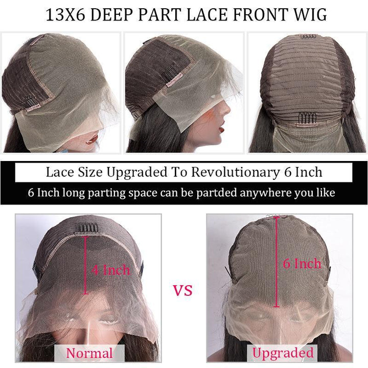 Straight 13x6 Lace Front Wigs Malaysian Remy Human Hair Wigs 150