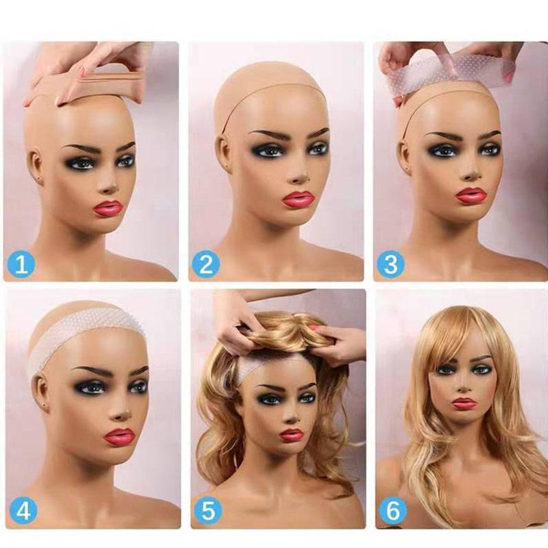 ZigZag Hair Non Slip Silicone Wig Grip Band Fix Transparent Silicone  Headband Drop-shaped Elastic Wig Band Lace Wig Grip Hair Band for Wigs  Sports