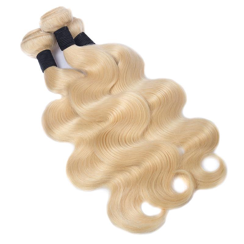 Modern Show Blonde Malaysian Human Hair Bundles 3Pcs 613 Color Body Wave Hair Weft 12-30 Inch hair extensions