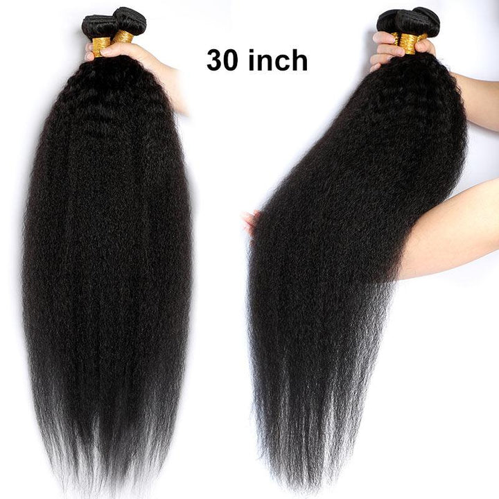 Kinky Straight Weave Bundles 3 pieces 100% Brazilian Virgin  display picture 1