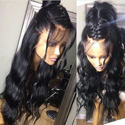 150 Density Brazilian Body Wave 360 Lace Wigs 100 Real Remy Human Hair Wigs With Baby Hair-baby hair and hairline