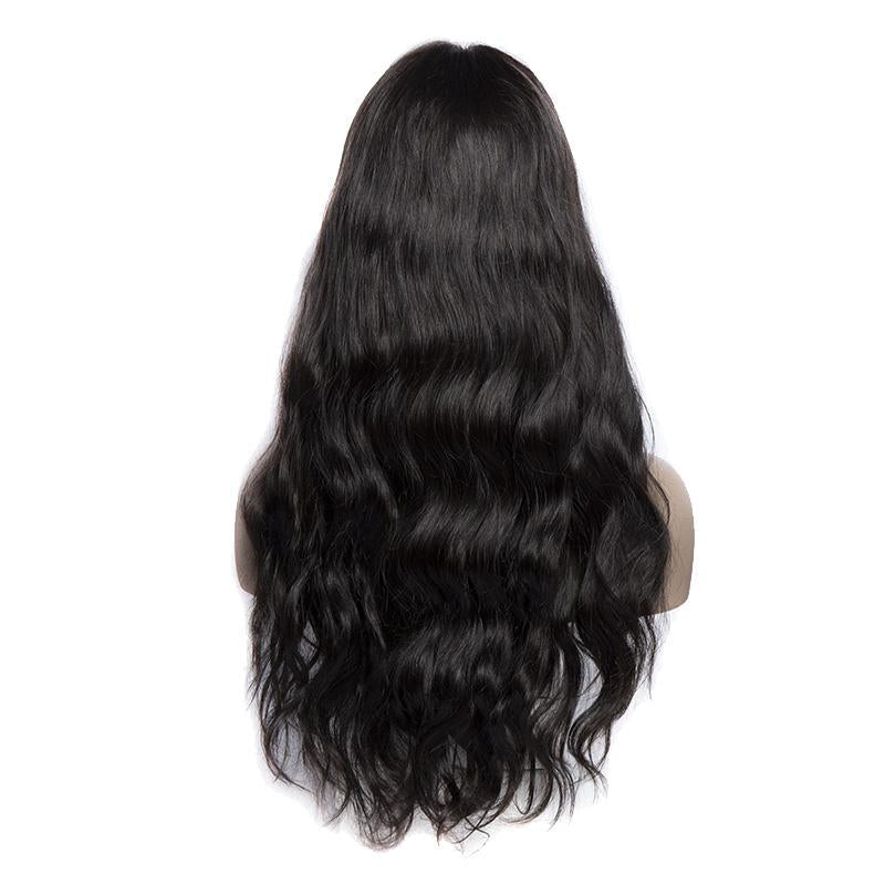 Modern Show Hair 180 Density Brazilian Body Wave 360 Lace Frontal Wigs 100 Real Virgin Remy Human Hair Wigs With Baby Hair-back show