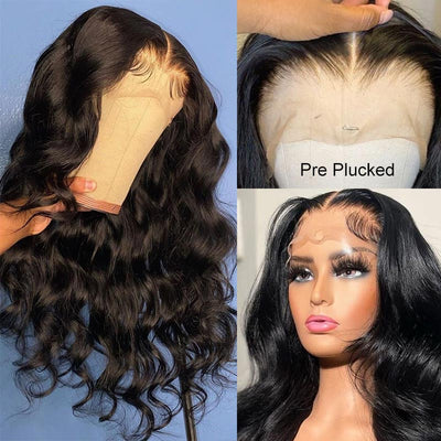 150 Density Body Wave Invisible Lace Front Wigs For Women Unprocessed Virgin Malaysian Human Hair Wig