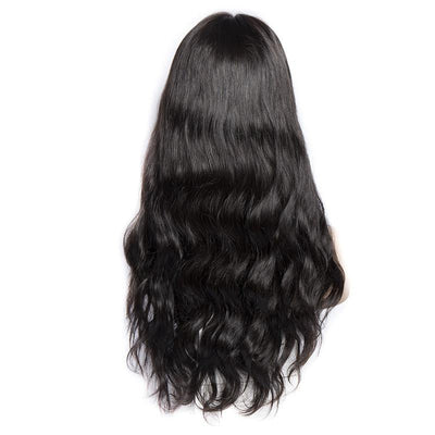 Modern Show hair 180 Density Pre Plucked 360 Lace Wig Raw Indian Body Wave Human Hair Lace Front Wigs For Women-back show