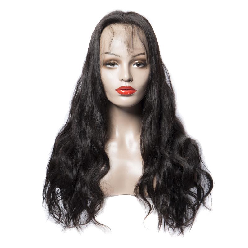 Modern Show hair 180 Density Pre Plucked 360 Lace Wig Raw Indian Body Wave Human Hair Lace Front Wigs For Women-front show