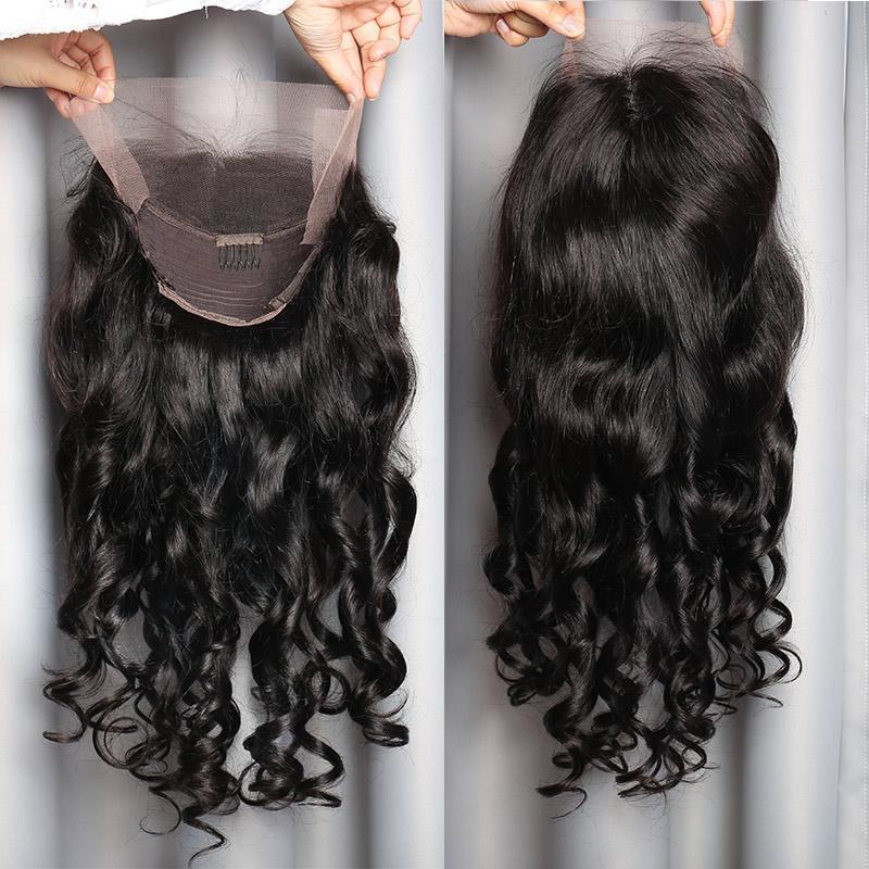 Modern show hair 150 Density Loose Wave Lace Wigs Raw Indian Human Hair Lace Front Wigs For Black Women-real wig show