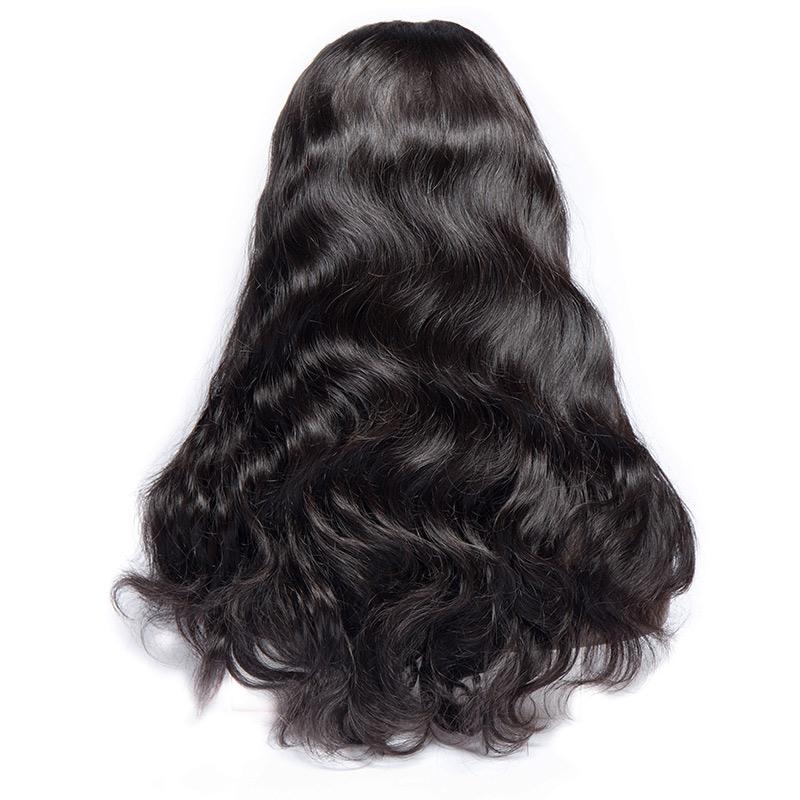 High Density Glueless Indian Body Wave Lace Front Wigs With Baby Hair Pre Plucked Virgin Remy Human Hair Wigs