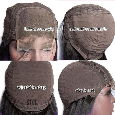 Modern Show 4x4 Water Wave Lace Closure Wig With Baby Hair